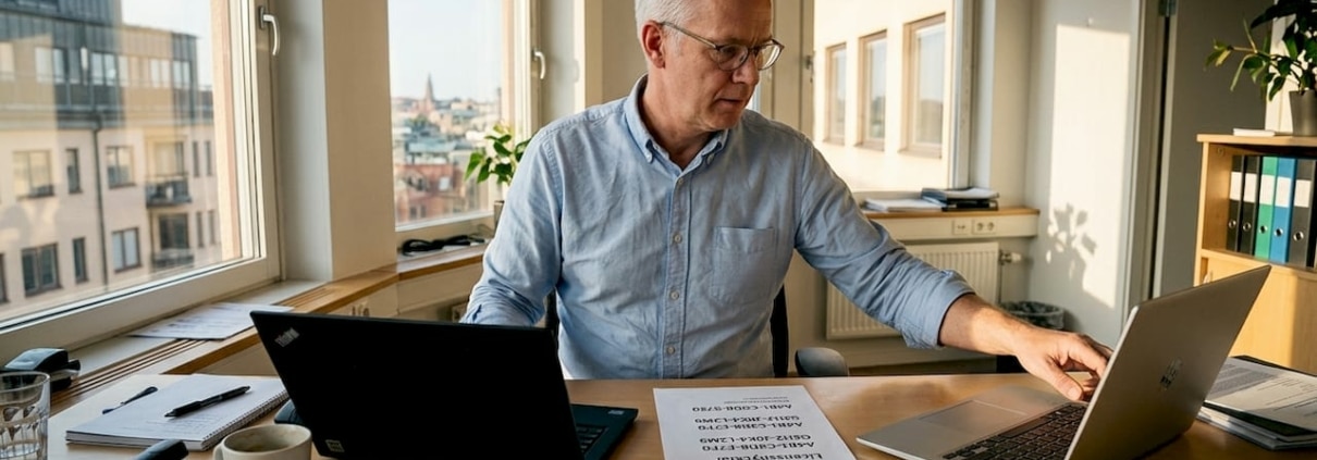 Vid hörnkontoret förbereds just nu ett byte av datorer.