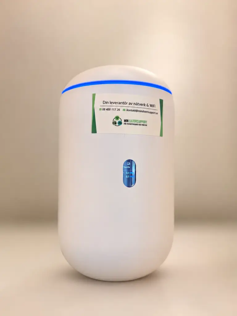 UniFi Wi-Fi 7 med U7 Pro-accesspunkt i Huddinge