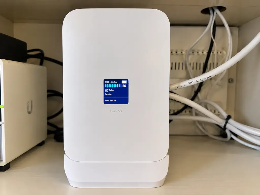 Automatisk 5G-backup med UniFi 5G Max när fibern går ner i Bromma